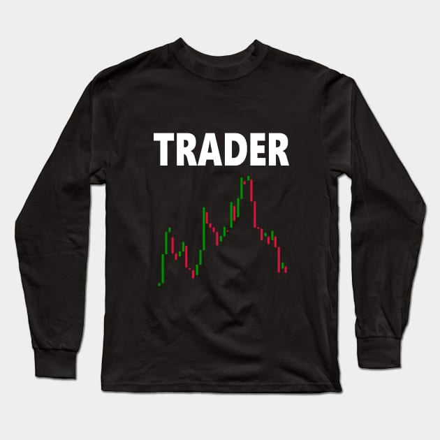 Trader Forex Market Long Sleeve T-Shirt by cypryanus